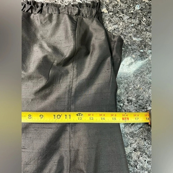 Vintage Marie St. Claire 100% Silk Black Classic Cocktail Timeless Dress Size 6 - Picture 7 of 11